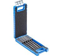 Pferd Juego de 5 Limas de Escape de Diamante de Diferentes Formas Df3090 D91, Longitud 140 millimeters, Grano Diamante D 91, en Estuche de Plástico