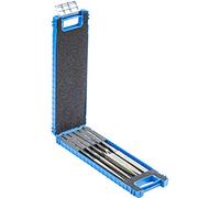 Pferd Juego de 5 Limas Handy de Diamante de Diferentes Formas Df2627 D181, Longitud 215 millimeters, Grano Diamante D 181, en Estuche de Plástico
