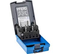 Pferd Juego de Fresas de Metal Duro 1506 D3Plus (6 millimeters, Mango 6 millimeters), 5 Fresas de Diferentes Formas dentado Universal 3Plus, en Caja de Plástico