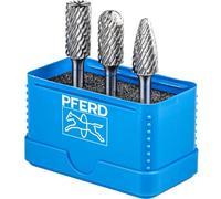 PFERD Juego de fresas HM 3 piezas AllRound dentado vástago 6 mm broca 12 mm 21901414