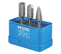PFERD Juego de fresas HM 3 piezas AllRound dentado vástago 6 mm broca 12 mm 21901414