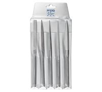 Pferd Juego de Limas Handy 2627 215millimeters C1 con 5 Limas para Metales y Plásticos, Longitud 215 millimeters, Corte Suizo 1, en Estuche Protector de Plástico