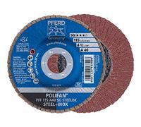 PFERD POLIFAN 67604115 - Discos de abanico (10 unidades, PFF 115 A 40 SG STEELOX)