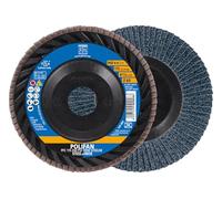 PFERD Polifan - Disco de corte para amoladora angular (115 mm, corindón de circonio Z60, PSF TRIM STEELOX para acero y acero inoxidable (INOX), forma PFC/B/T29, diámetro de 22,23 mm, diámetro de 22,23