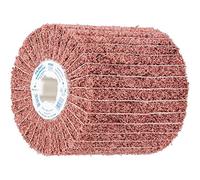 Pferd Rodillo de Vellón y Lija Pnz-W 100 x 100 millimeters, Agujero 19 millimeters, Grano Corindón A 60, para Acabado Mate Basto de Metales en Satinadora de Rodillos