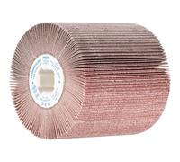 Pferd Rodillo Lijador Fr-W 100 x 100 millimeters, Agujero 19 millimeters, Grano: A 120, para Lijado de Superficies de Metales en Satinadora de Rodillos
