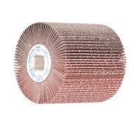 Pferd Rodillo Lijador Fr-W 100 x 100 millimeters, Agujero 19 millimeters, Grano: A 60, para Lijado de Superficies de Metales en Satinadora de Rodillos