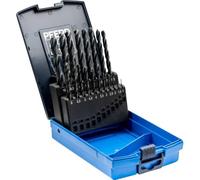 Pferd Set de Brocas Espirales (19 Piezas) Set Spb Din 338 Hssg N 1-10 Steel 19, desde 1-10 millimeters, Cada 0,5 millimeters, para Acero, Metales No Férricos, Fundición y Plásticos