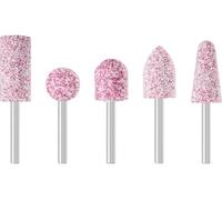 PFERD STEEL 33920214 - Juego de 5 pasadores de lija (6 mm de diámetro, A30/46/60, para el mecanizado de acero y acero fundido).