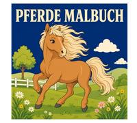 Pferde Malbuch: 50 niedliche und lustige Pferde-Malvorlagen für Kinder mit süßen Pferden, Ponys, Fohlen, Bauernhöfen und fröhlichen Abenteuern