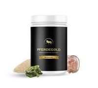 Pferdegold Alimento mineral 750 g - Pellets para caballos con magnesio y calcio - Suministro equilibrado de minerales - 100% natural y libre de dopaje - Fabricado en Alemania