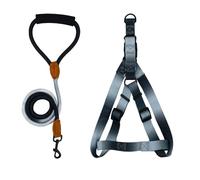 Pffiocix Arnés de pecho para perro con correa, cinturón de pecho para mascotas, chaleco para pasear perros, arnés para actividades al aire libre, colorido