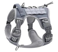 Pffiocix Arnés reflectante ajustable para perro, chaleco de entrenamiento para mascotas, entrenamiento fuerte, caminar, natación, senderismo