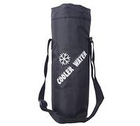 Pffiocix Botella de agua para transporte, portátil, aislada, para hombres, mujeres, niños, senderismo, camping, bolsas térmicas aisladas para viajes, Black, Talla única