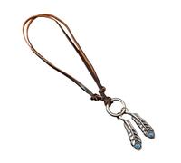 Pffiocix Collar ajustable de aleación de cuero marrón cómodo para uso al aire libre o en la oficina, fácil de usar, collar de aleación de zinc, talla única, como se describe, como se describe