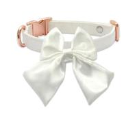 Pffiocix Collar ajustable para mascotas para perros y gatos, collar elegante con lazo grande con múltiples tamaños, pequeño a grande