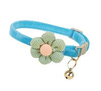 Pffiocix Collar de flores para decoración de cuello de mascotas, campanas de flores, collar de perro de Navidad
