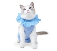 Pffiocix Cómodo body de recuperación para gatos para protección de heridas, traje de recuperación quirúrgica antifugas para gatos de castración después