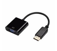 Pffiocix Convertidor adaptador de vídeo HDTV 1080P a VGA para monitores | Construcción de carcasa de resina, paso de video 1080P, interfaz VGA y HDTV, enlace de computadora a monitor