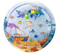 Pffiocix Interaction Cats - Tapete de juego de agua para entretenimiento, tapete sensorial de PVC grueso para interiores y exteriores