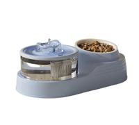 Pffiocix Juego de dispensador automático de agua para mascotas, gran capacidad, espacioso dispensador de agua antideslizante para perros