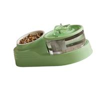 Pffiocix Juego de dispensador automático de agua para mascotas, gran capacidad, espacioso dispensador de agua antideslizante para perros