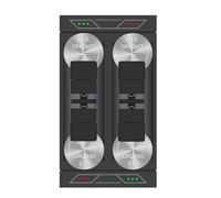 Pffiocix LIR2450 LIR2477 - Adaptador de carga de batería con 4 ranuras e indicadores LED para una eficiencia eficiente