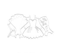 Pffiocix Troqueles de corte de vestido de princesa para mujer, plantilla de metal troquelado para álbumes de recortes, álbumes de fotos