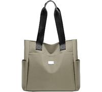 PFHFRJZLQ Bolso de hombro, bolso multibolsillo para mujer, bolso de hombro de nailon impermeable de gran capacidad y múltiples bolsillos para el trabajo, viajes y uso diario