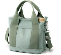 PFHFRJZLQ Bolso de hombro multiusos, bolso de mano multicompartimento de gran capacidad, bolso de lona para mujer con cremallera, ideal para uso diario