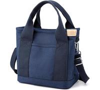 PFHFRJZLQ Bolso de hombro multiusos, bolso de mano multicompartimento de gran capacidad, bolso de lona para mujer con cremallera, ideal para uso diario