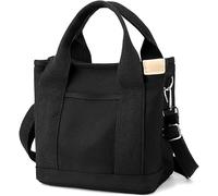 PFHFRJZLQ Bolso de hombro multiusos, bolso de mano multicompartimento de gran capacidad, bolso de lona para mujer con cremallera, ideal para uso diario
