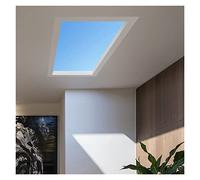 PFHKTO Luz LED Inteligente de Cielo Azul, Lámpara de Techo Transparente Artificial para Sala de Estar, Oficina, Estudio, Baño(Doodle Smart,E 600 * 600mm)