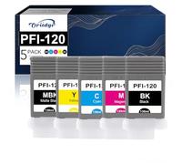 PFI-120 - Cartucho de tinta para Canon PFI120 PFI-120MBK PFI-120BK PFI-120BK PFI-120C PFI-120M PFI-120Y para Canon ImagePrograf TM-200 TM-300 TM-205 TM-305 (negro, cian, magen) ta, amarillo)