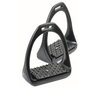 PFIFF 100206-60-Full - Estribos de Hierro y Tacos para Caballo, Color Negro, Talla Warmblut/Full