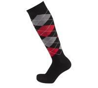 PFIFF 100322 Calcetín, Unisex Adulto, Negro-Gris-Rojo, 34-36