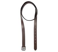 PFIFF 101222 Correas para Estribo, Hebillas de Acero Inoxidable, Correas estribos, Pony marrón, 1 par