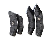 PFIFF 101341 Barrow - Juego de 4 polainas de transporte (acolchadas, estables), color negro