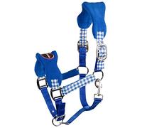 PFIFF 102433-149-Cob - Cabestro de plástico para Caballo (Sangre Completa, M, Color Azul y Morado)