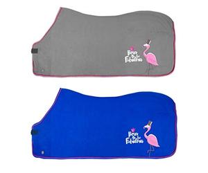 PFIFF 102521 Fabulous Flamingo - Manta de Forro Polar, Color Gris 125
