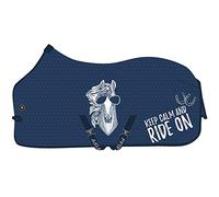 PFIFF 102657 Keep Calm - Manta antimoscas (115), Color Azul