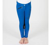 PFIFF 102843 Born to Rate - Pantalón de equitación Infantil (116-164), Color Azul Medio