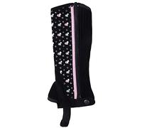 PFIFF 102874 Lucky Pony - Chanclas para niños, 8 tamaños, color negro y rosa