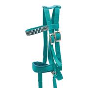 PFIFF 103126 Lotty - Brida para caballos de madera y de juego, trense para caballos de juego, talla única, color turquesa