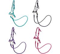 PFIFF 103130 Hobby Horse Little Mustang - Juego de Cabestro con riendas (Ajustable), Color Azul