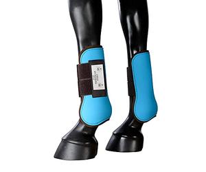 PFIFF Botas Tendón Dos Tonos Turquesa Marrón Completo