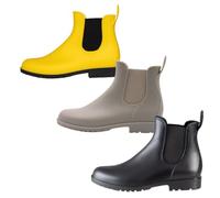 PFIFF Botines de PVC Jodhpur, botines para mujer, color negro, amarillo y gris, talla 29-42, gris, 37 EU