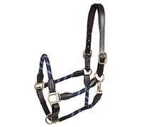 PFIFF Cabestro de cuero 'Lina' ajustable por ambos lados, azul y beige