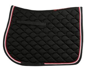 Pfiff Frente a Dos Mantilla con cordón, Negro, Lleno/Warmblood, 101080-60-full