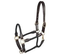 PFIFF Lina - Cabestro de cuero ajustable por ambos lados, color negro